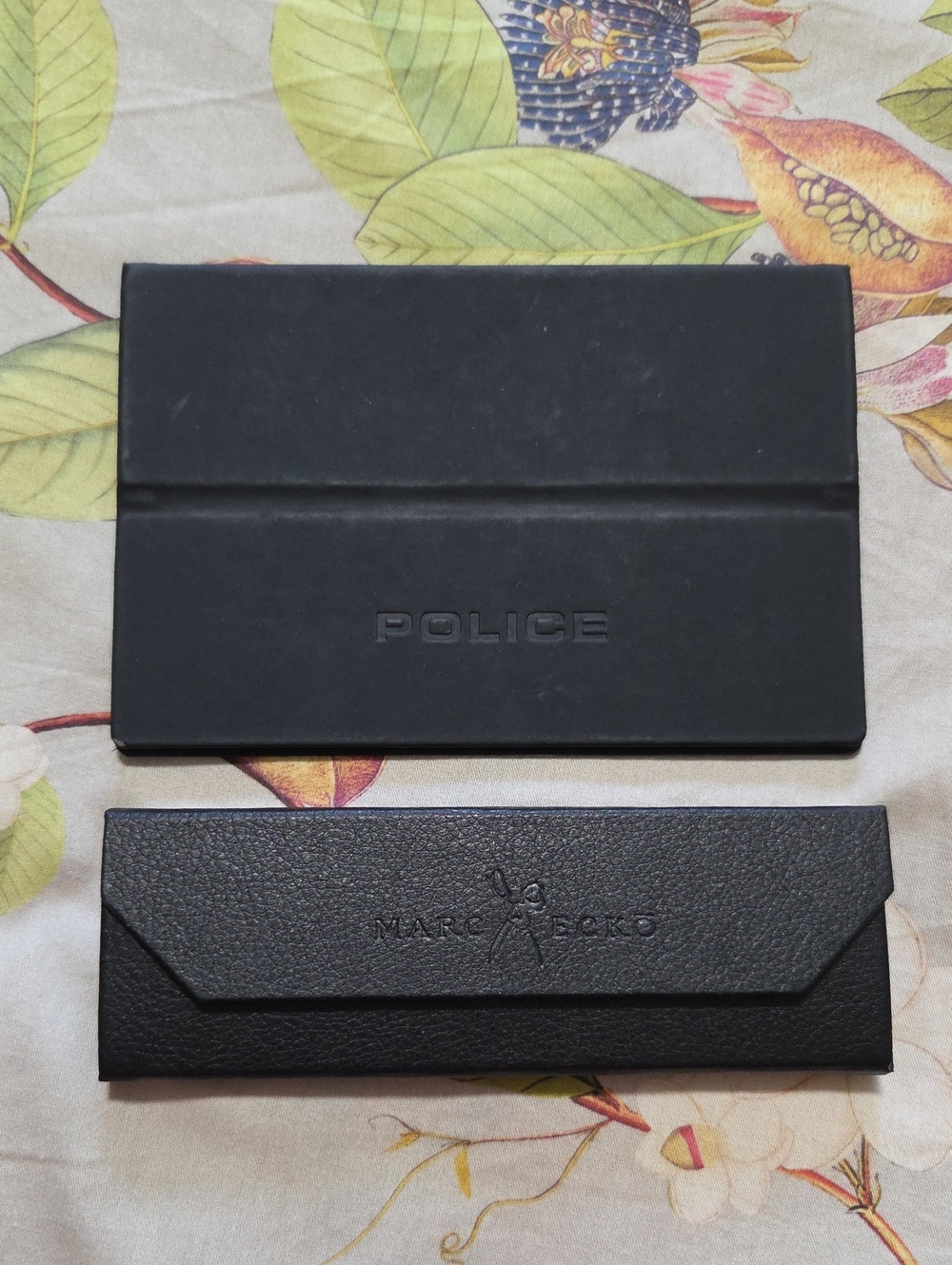 Unisex Police and Marc Ekco Black Slim Eyeglass Cases - Protective Accessory